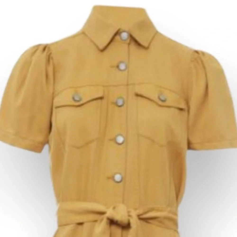 Boyish x Free People The Vincent Sm Yellow Gold Denim Utility Coveralls Jumpsuit - Picture 7 of 13